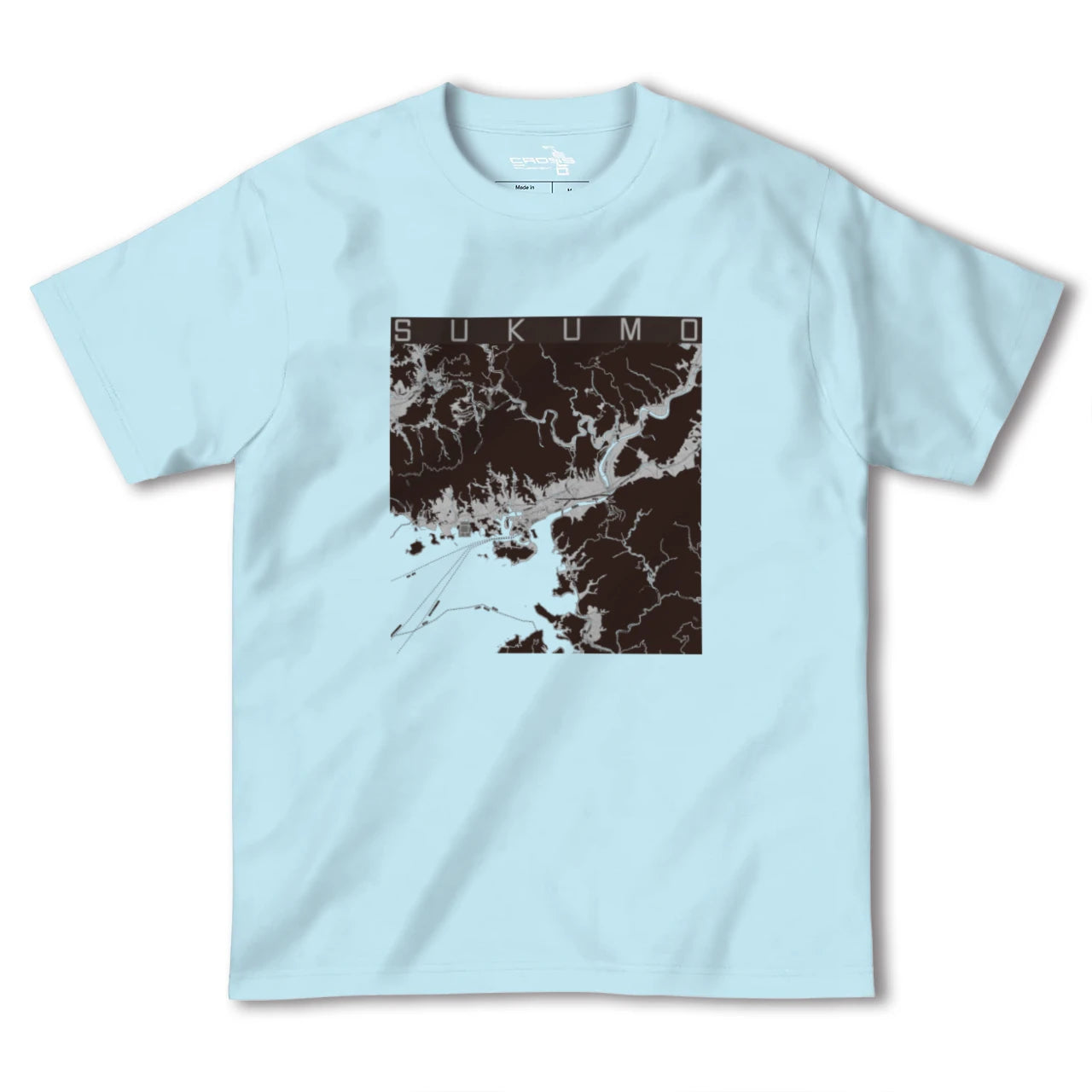 【宿毛(高知県)】地図柄ヘビーウェイトTシャツ