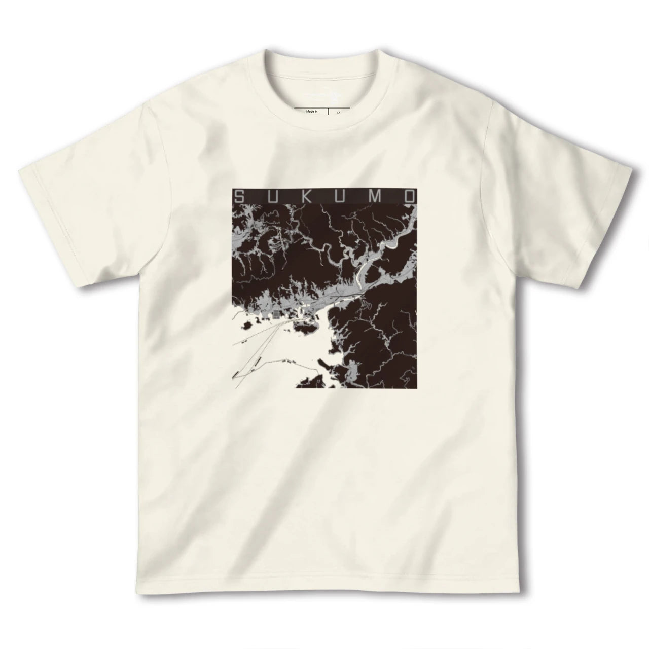 【宿毛(高知県)】地図柄ヘビーウェイトTシャツ