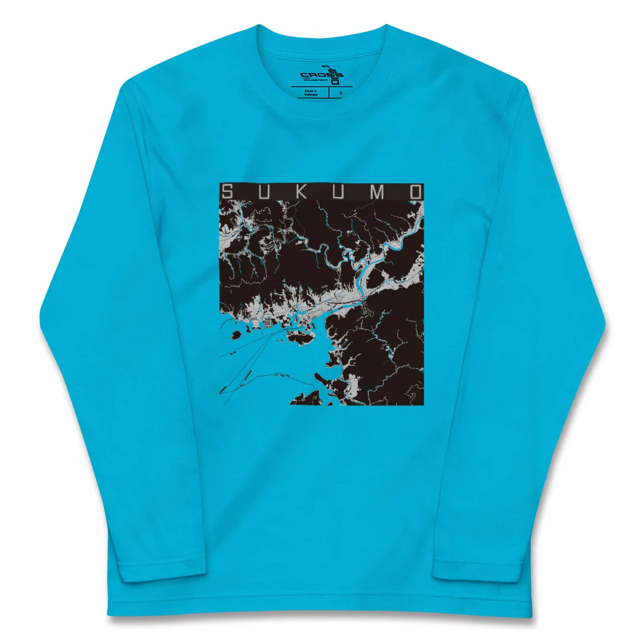 【宿毛(高知県)】地図柄ロングスリーブTシャツ