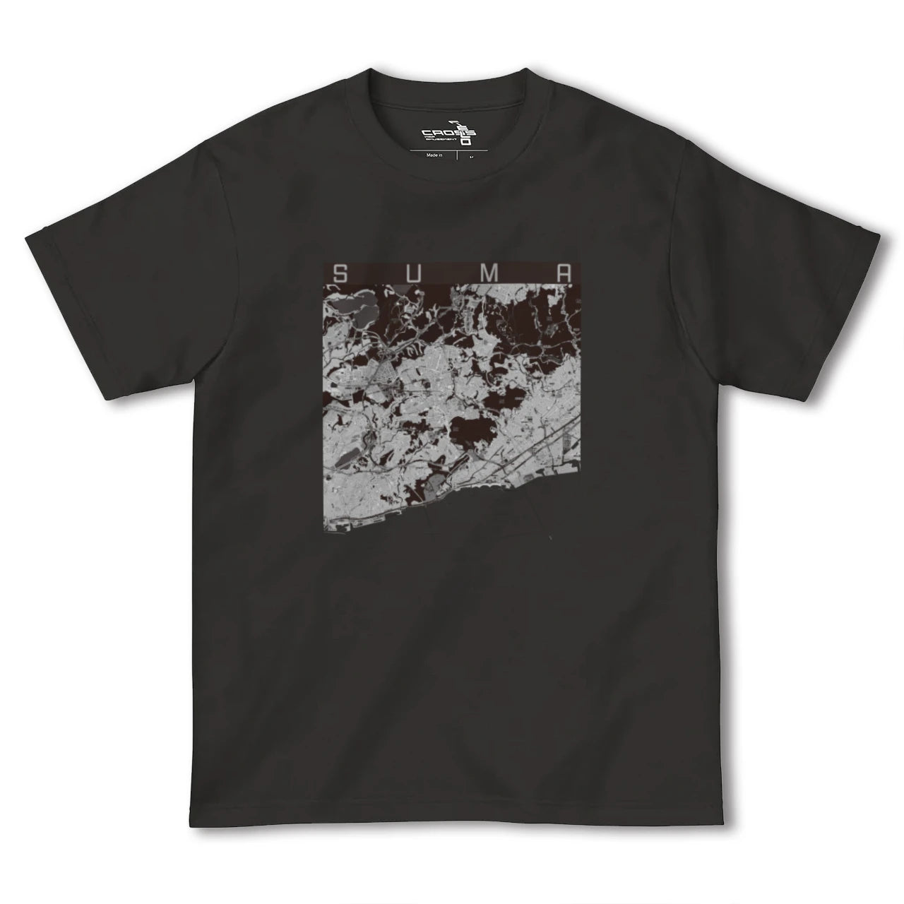 【須磨(兵庫県)】地図柄ヘビーウェイトTシャツ
