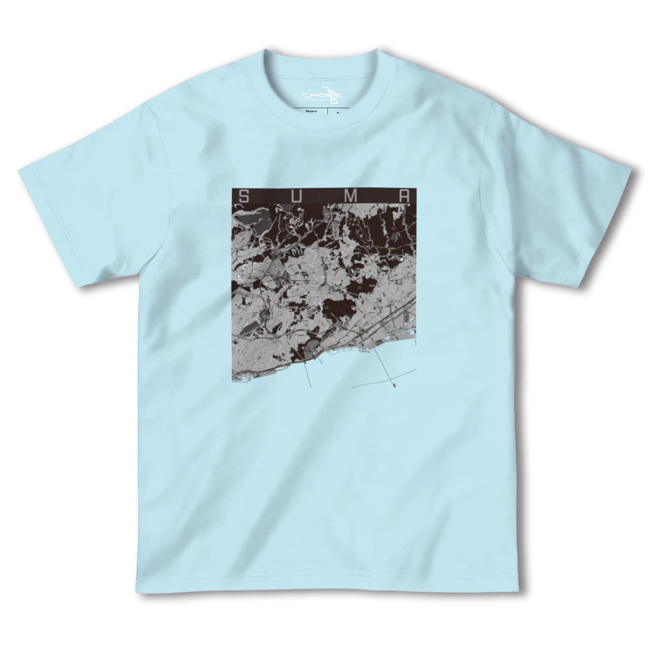 【須磨(兵庫県)】地図柄ヘビーウェイトTシャツ