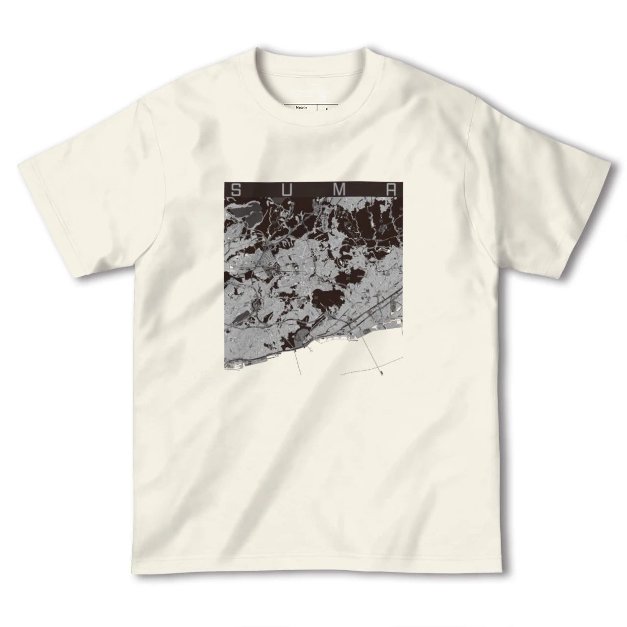 【須磨(兵庫県)】地図柄ヘビーウェイトTシャツ