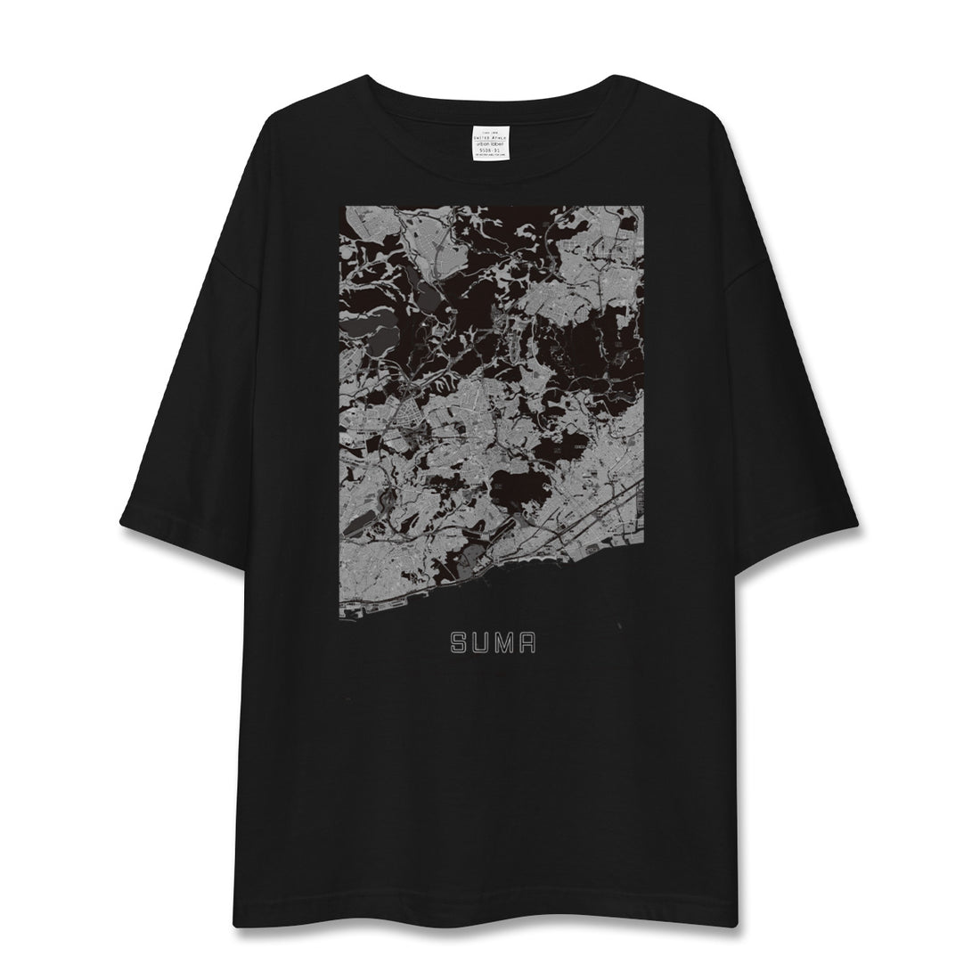 【須磨(兵庫県)】地図柄ビッグシルエットTシャツ