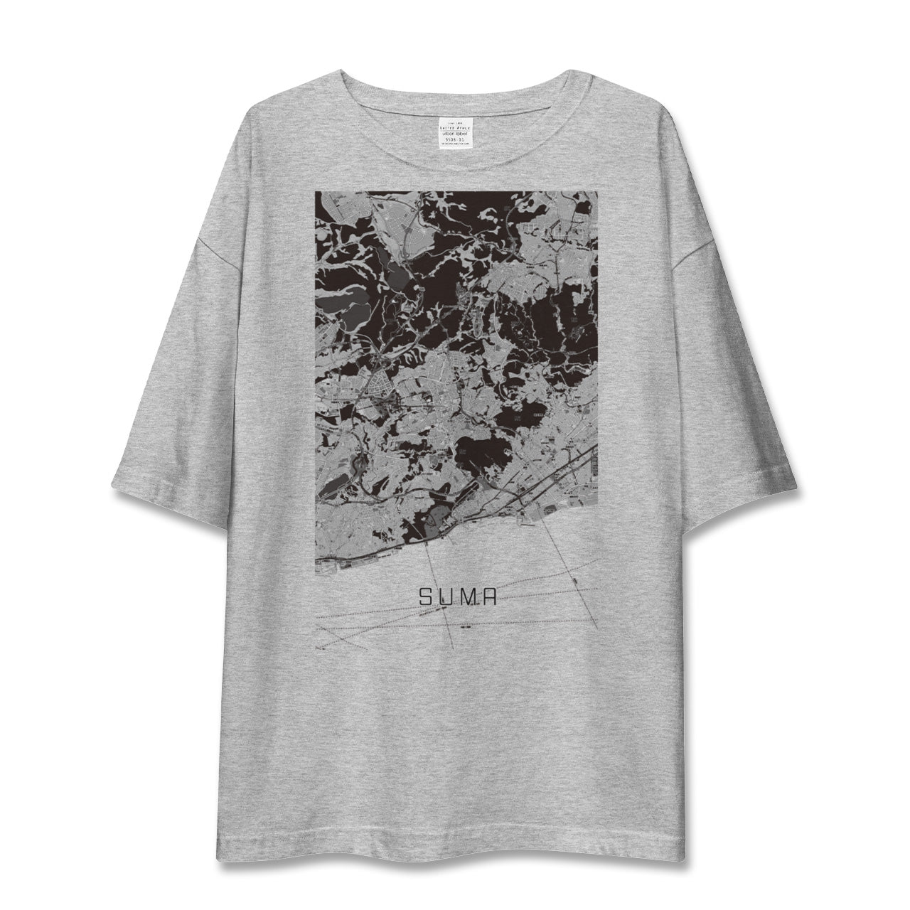 【須磨(兵庫県)】地図柄ビッグシルエットTシャツ