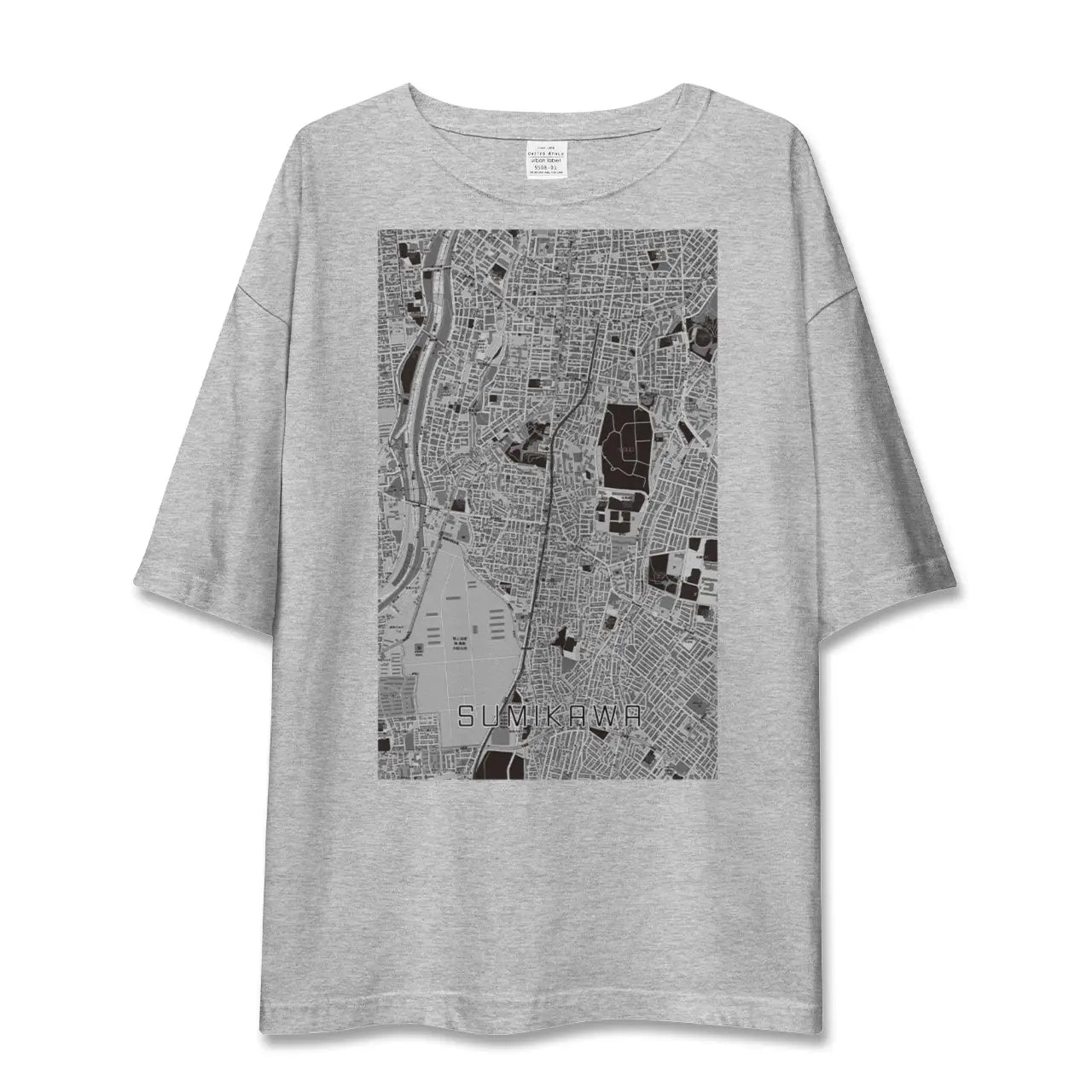 【澄川(北海道)】地図柄ビッグシルエットTシャツ