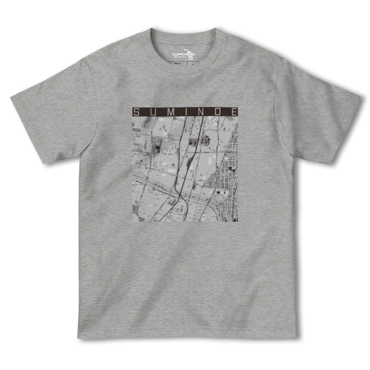 【住之江(大阪府)】地図柄ヘビーウェイトTシャツ