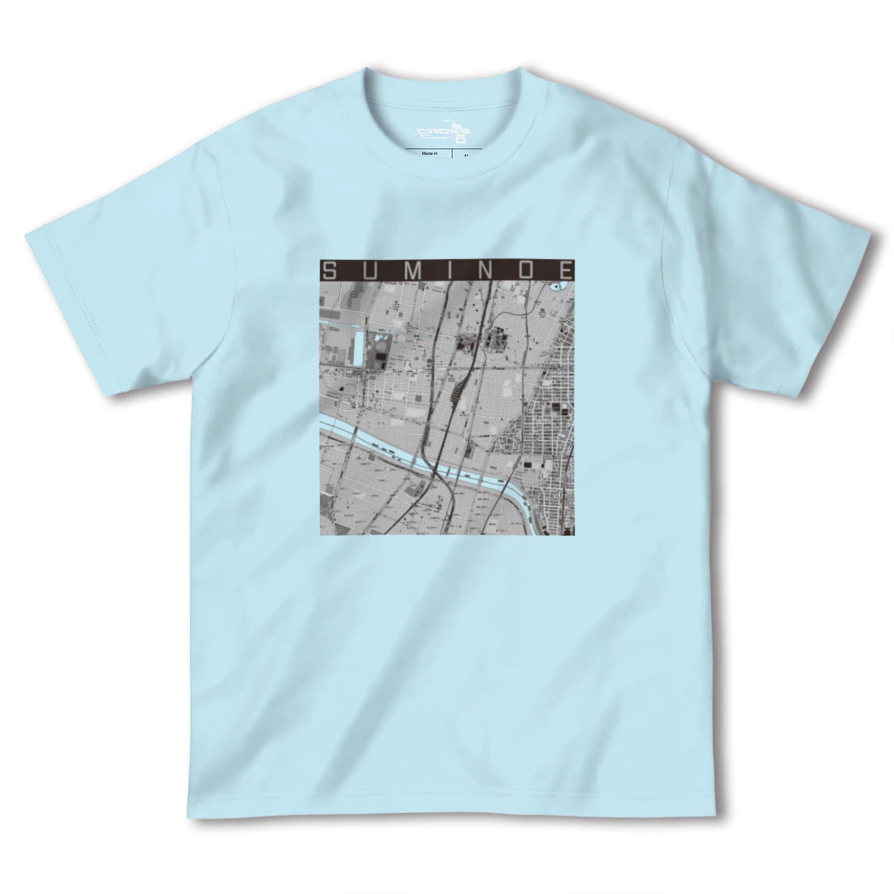 【住之江(大阪府)】地図柄ヘビーウェイトTシャツ