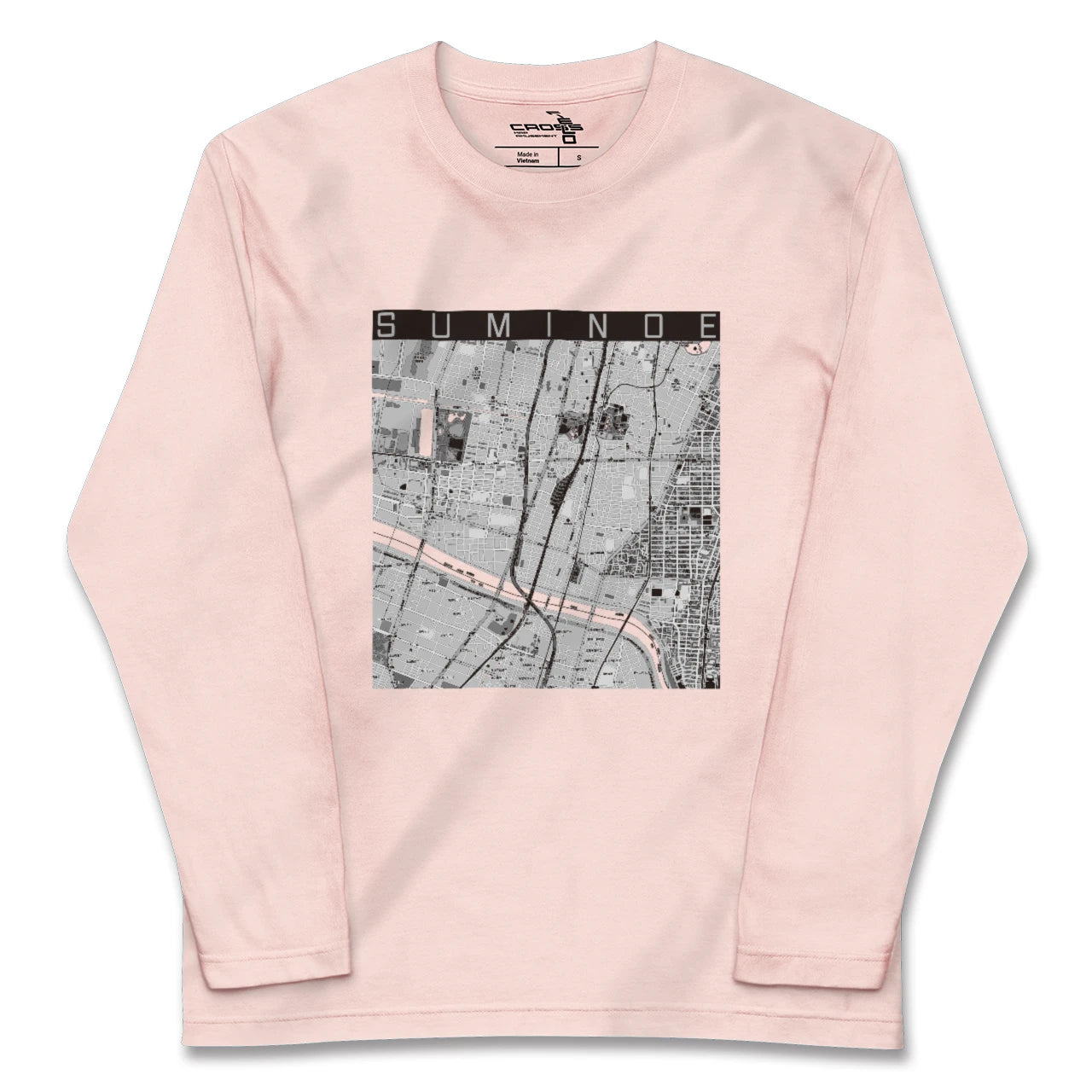 【住之江(大阪府)】地図柄ロングスリーブTシャツ