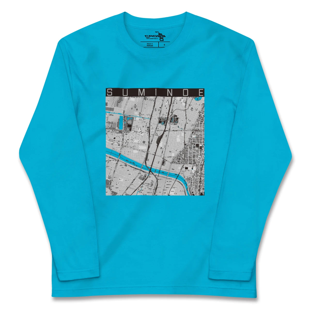 【住之江(大阪府)】地図柄ロングスリーブTシャツ