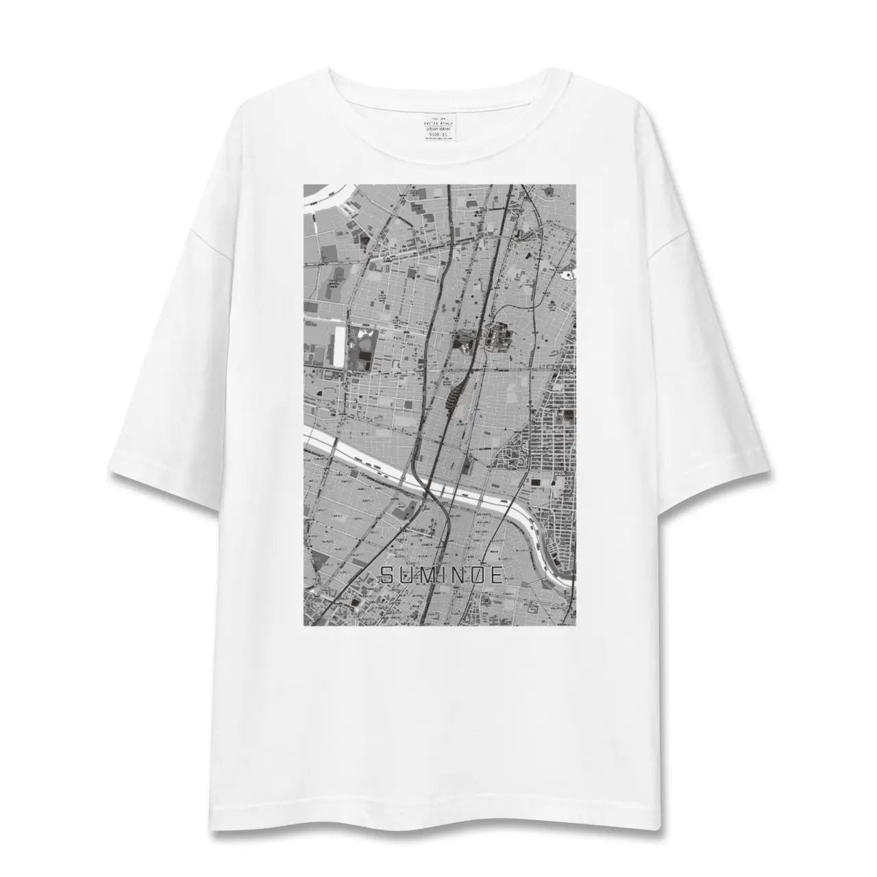 【住之江(大阪府)】地図柄ビッグシルエットTシャツ