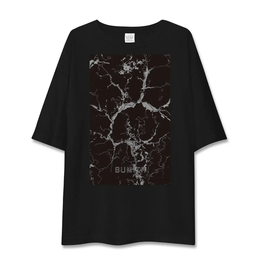 【住田(岩手県)】地図柄ビッグシルエットTシャツ