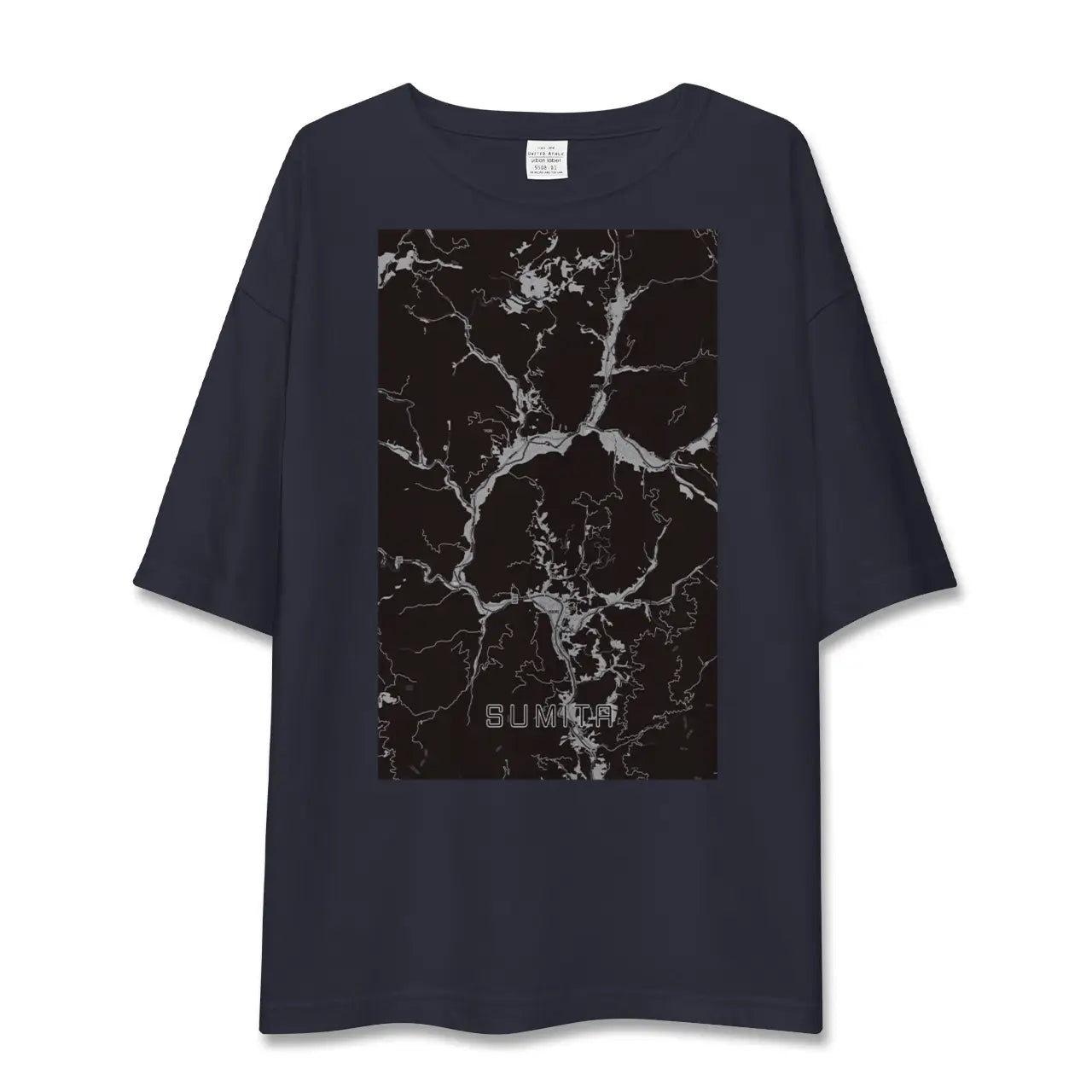 【住田(岩手県)】地図柄ビッグシルエットTシャツ