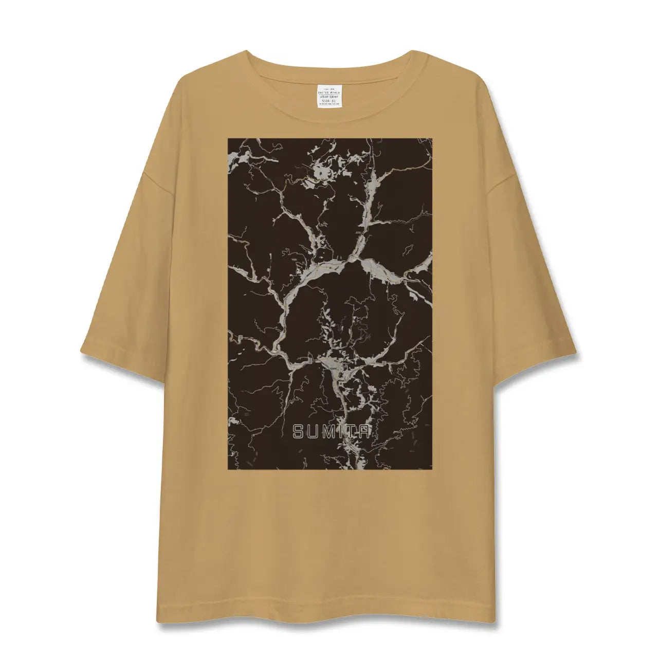 【住田(岩手県)】地図柄ビッグシルエットTシャツ
