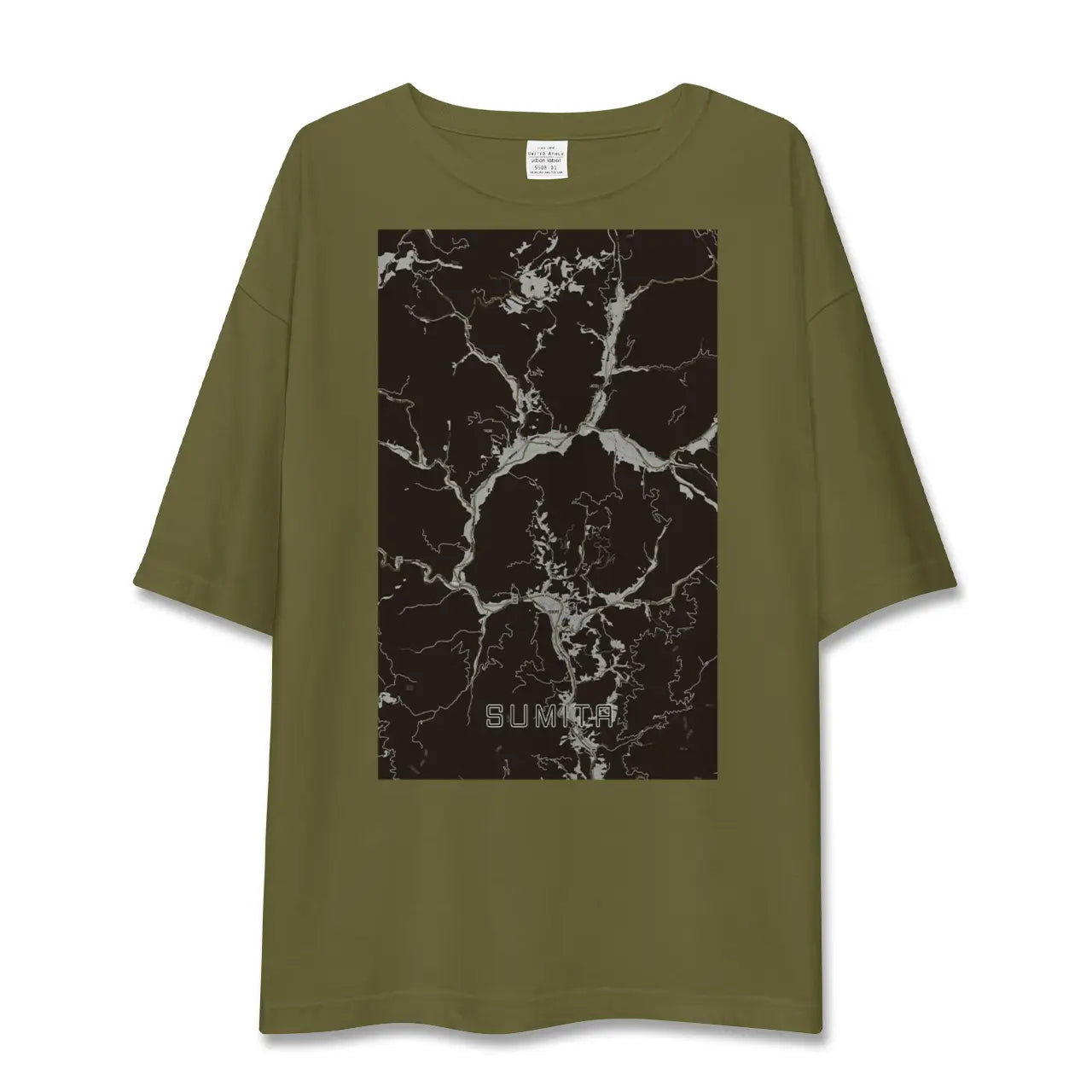 【住田(岩手県)】地図柄ビッグシルエットTシャツ
