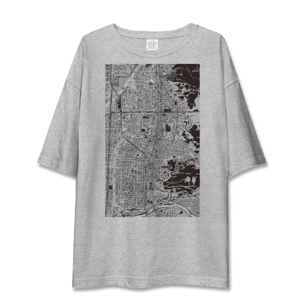 【墨染(京都府)】地図柄ビッグシルエットTシャツ