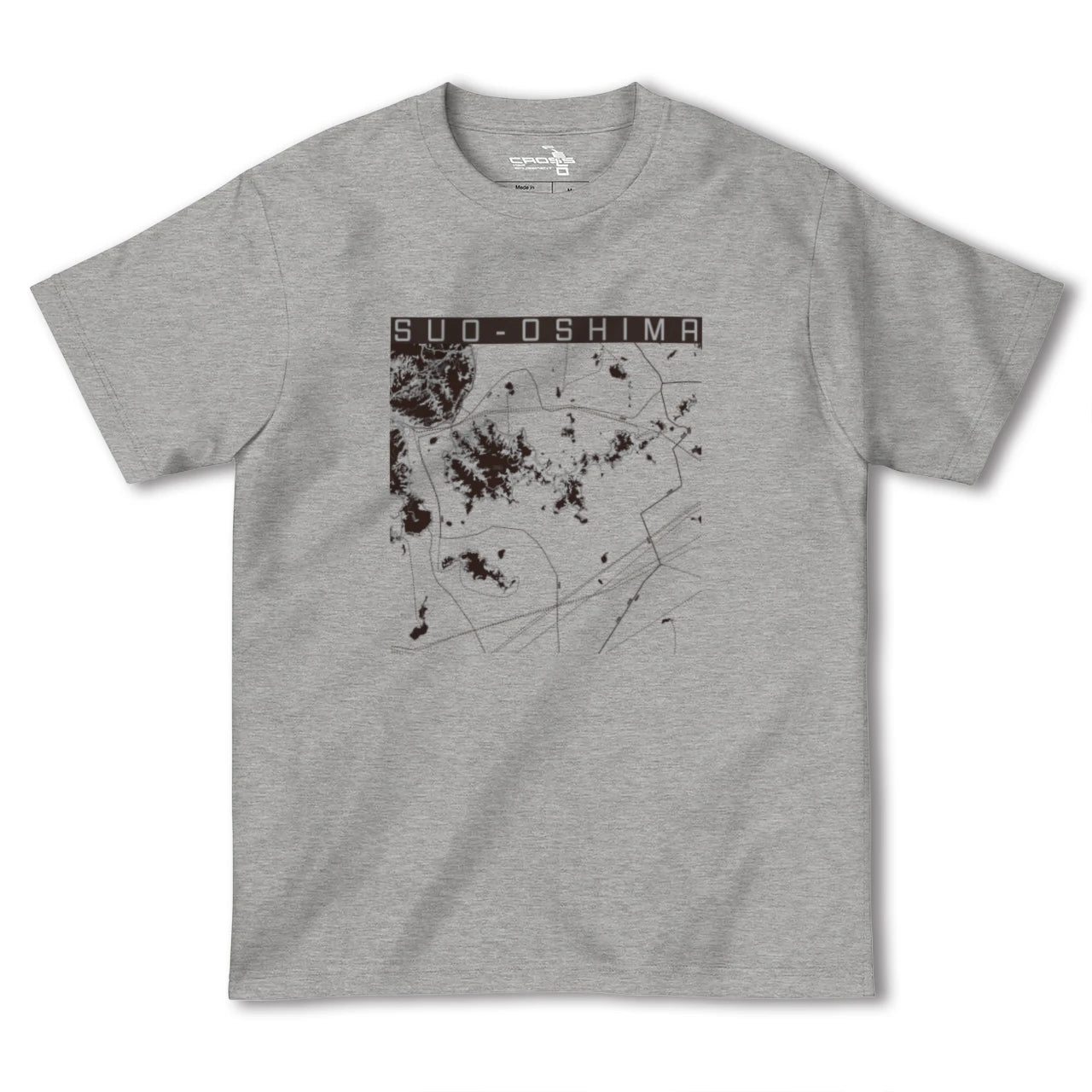 【周防大島(山口県)】地図柄ヘビーウェイトTシャツ