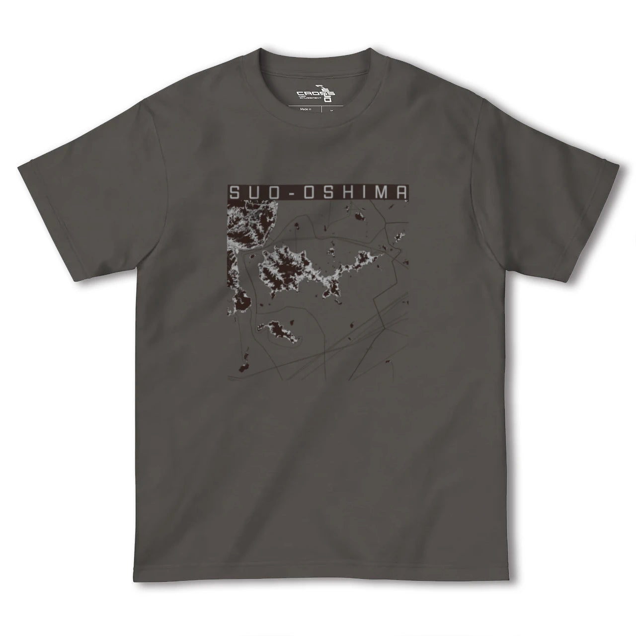 【周防大島(山口県)】地図柄ヘビーウェイトTシャツ