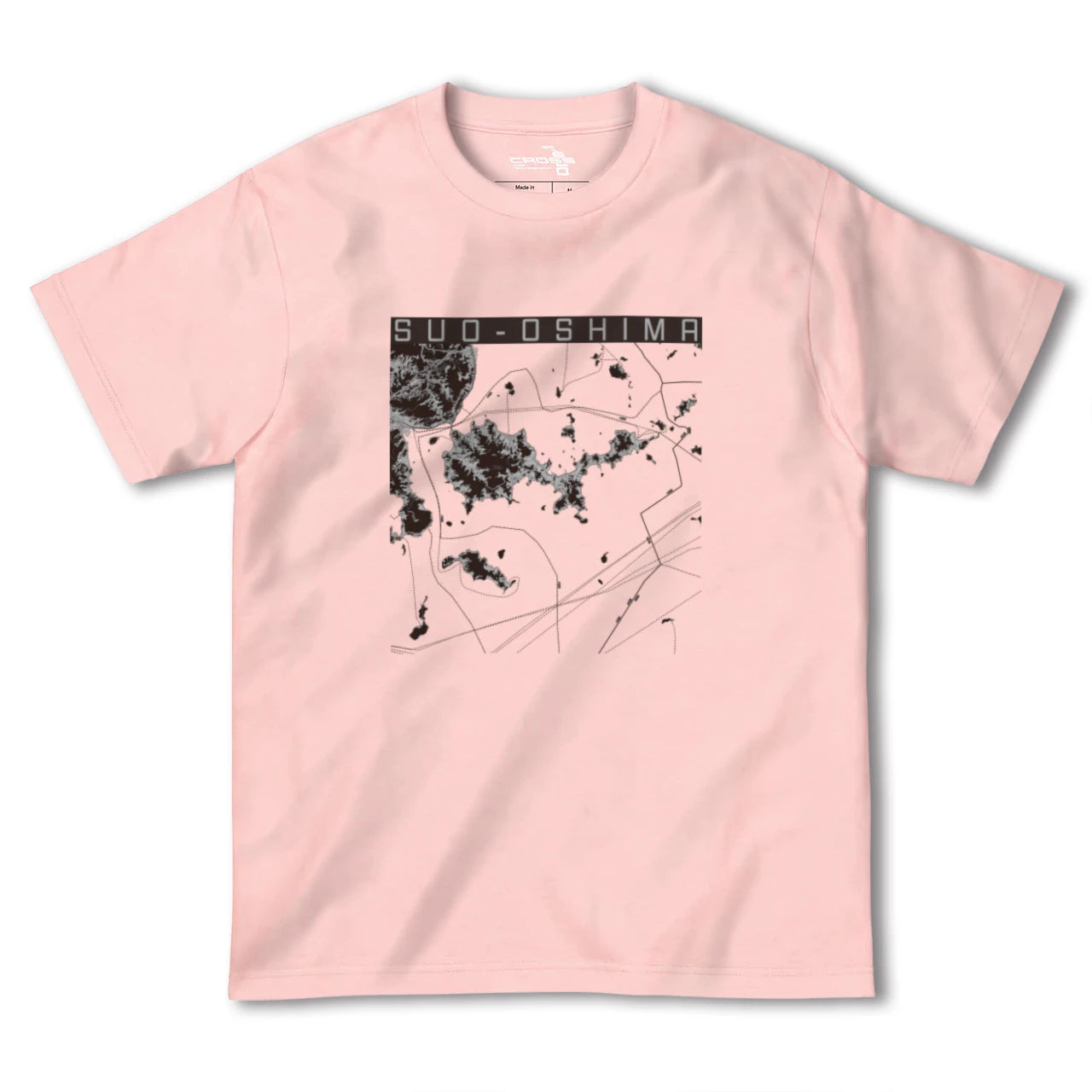 【周防大島(山口県)】地図柄ヘビーウェイトTシャツ