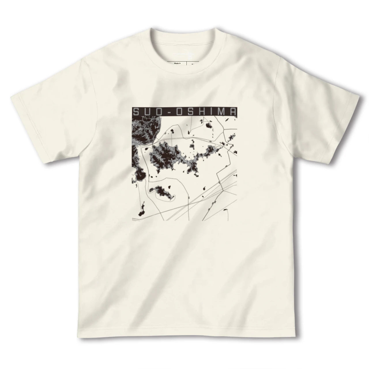 【周防大島(山口県)】地図柄ヘビーウェイトTシャツ