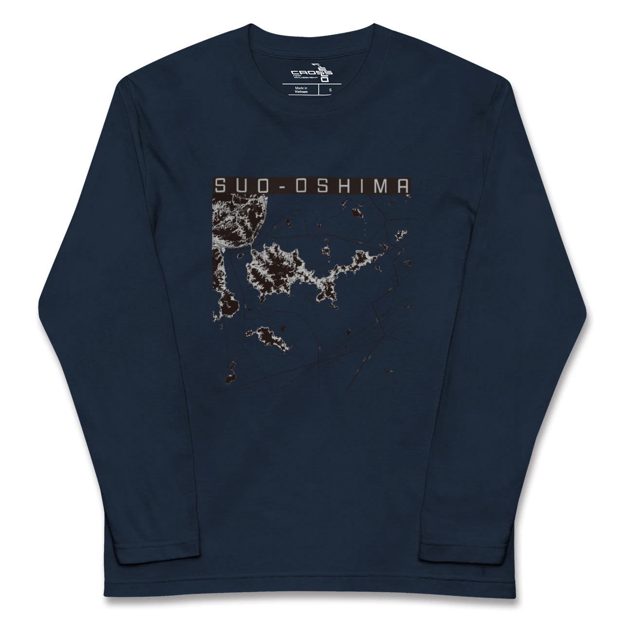 【周防大島(山口県)】地図柄ロングスリーブTシャツ
