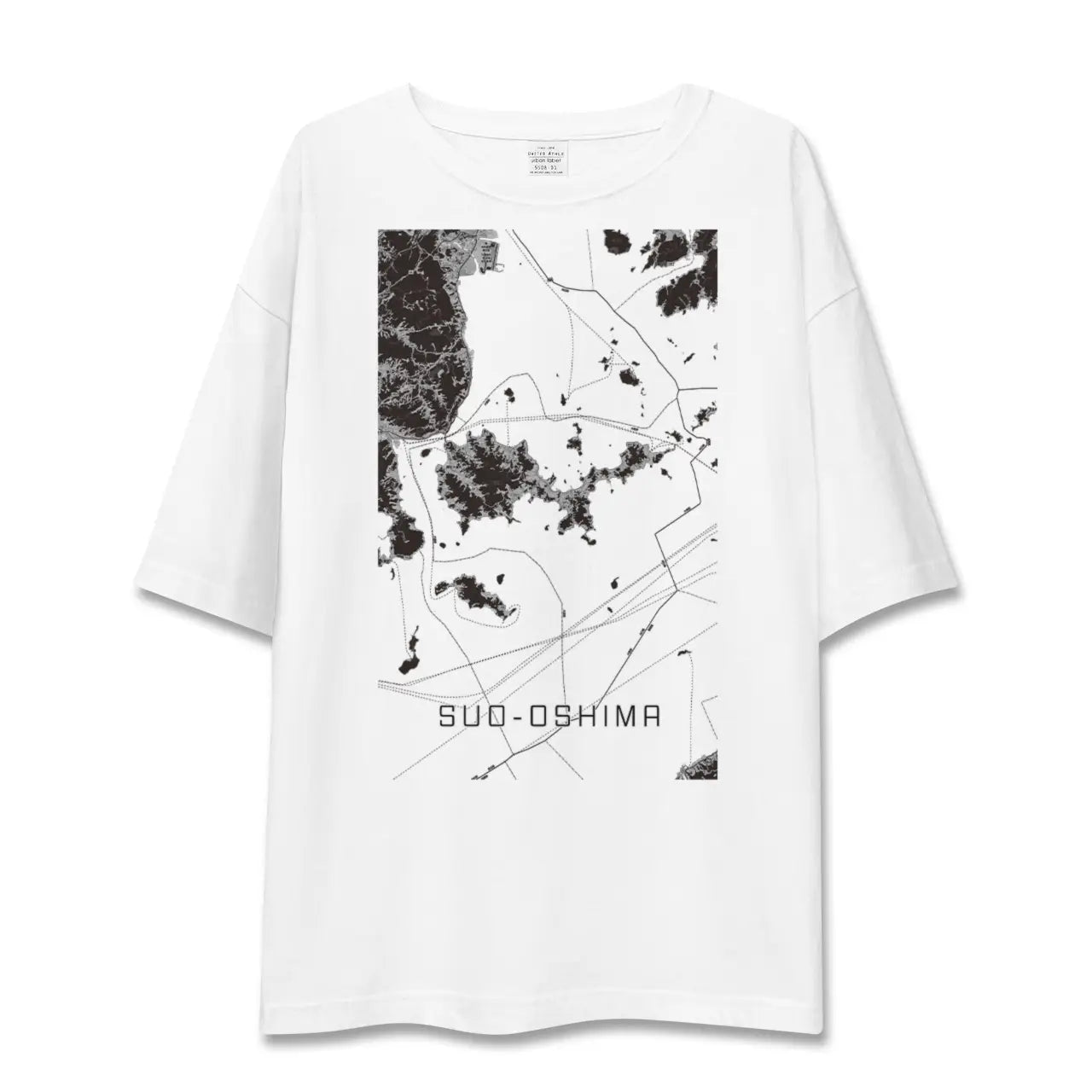 【周防大島(山口県)】地図柄ビッグシルエットTシャツ