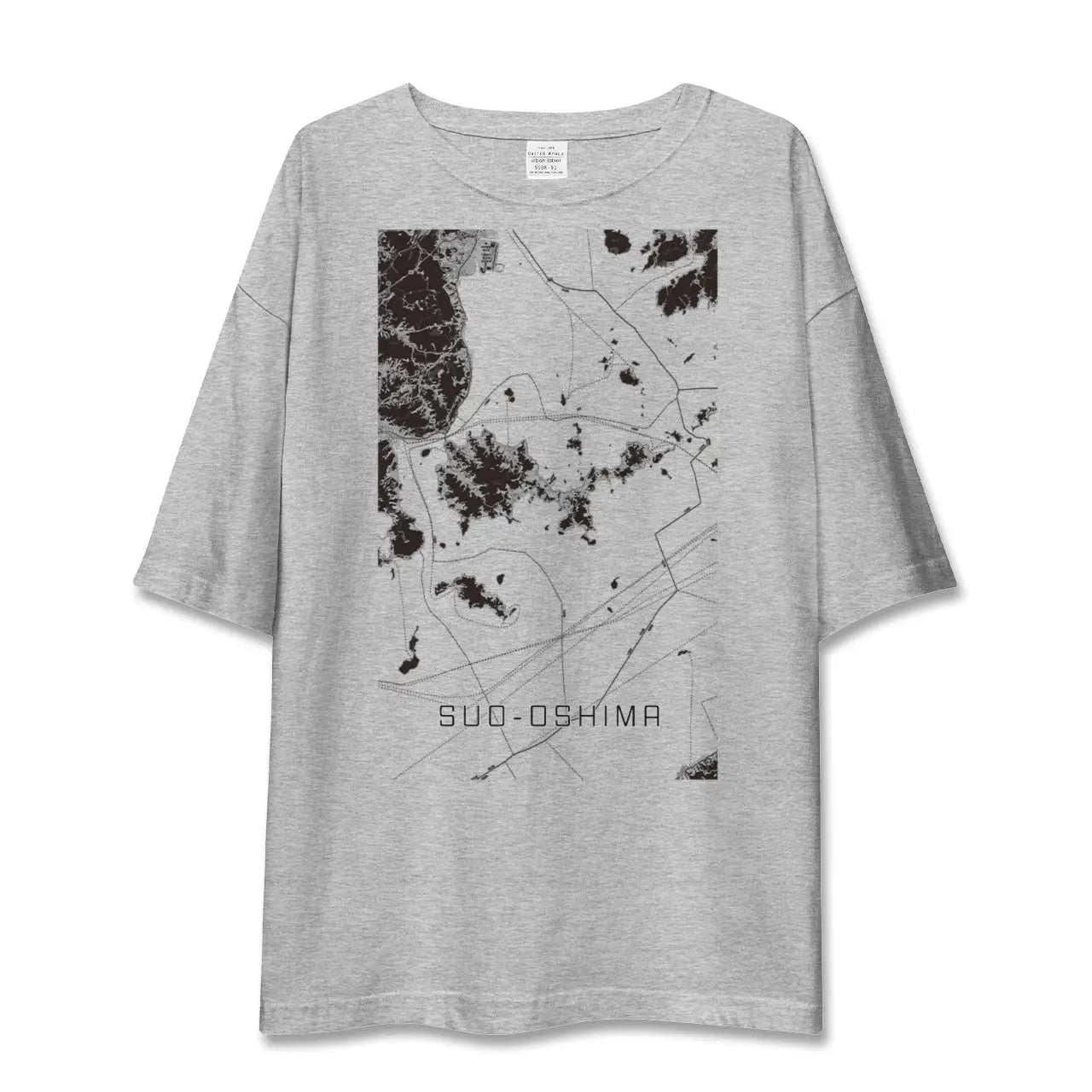 【周防大島(山口県)】地図柄ビッグシルエットTシャツ