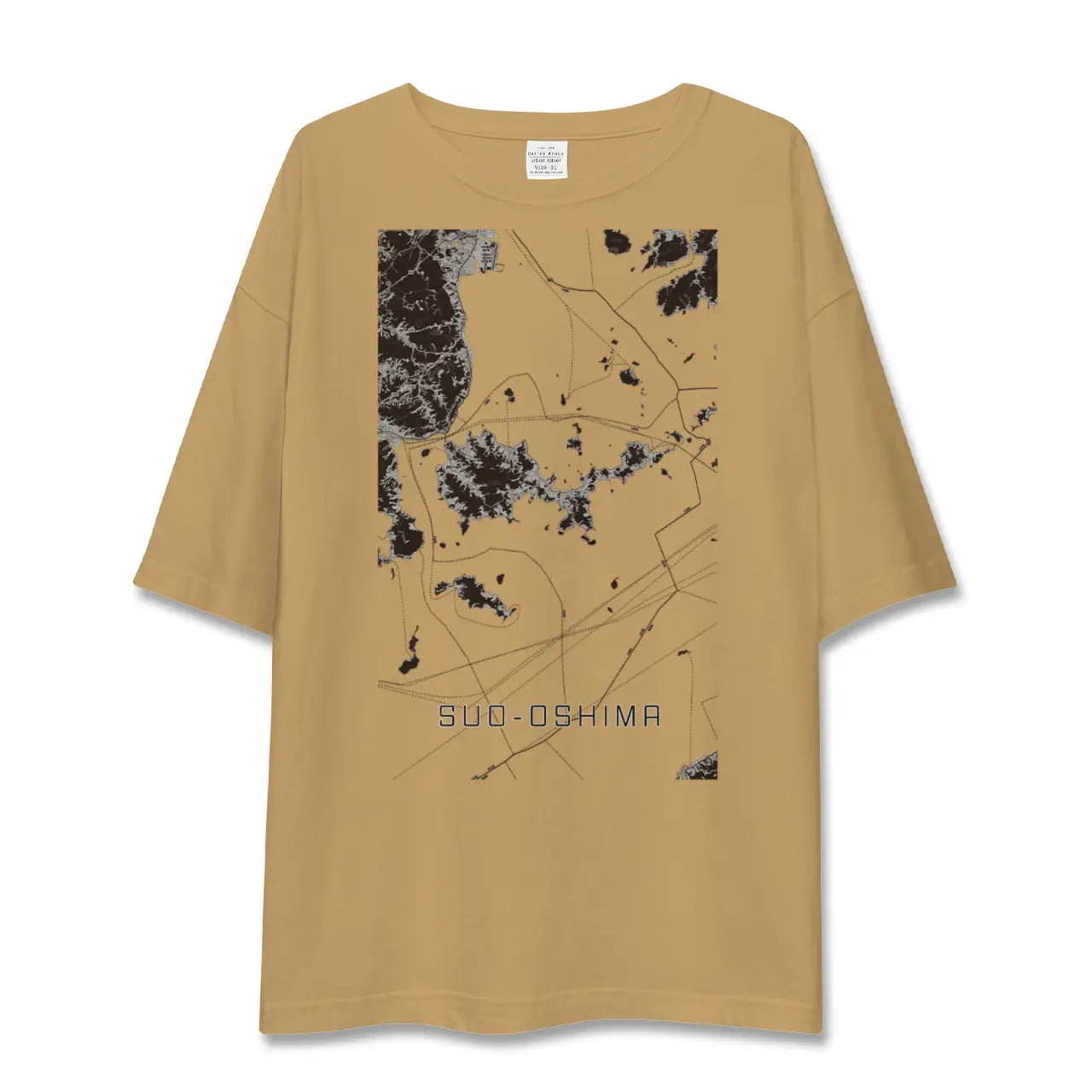 【周防大島(山口県)】地図柄ビッグシルエットTシャツ