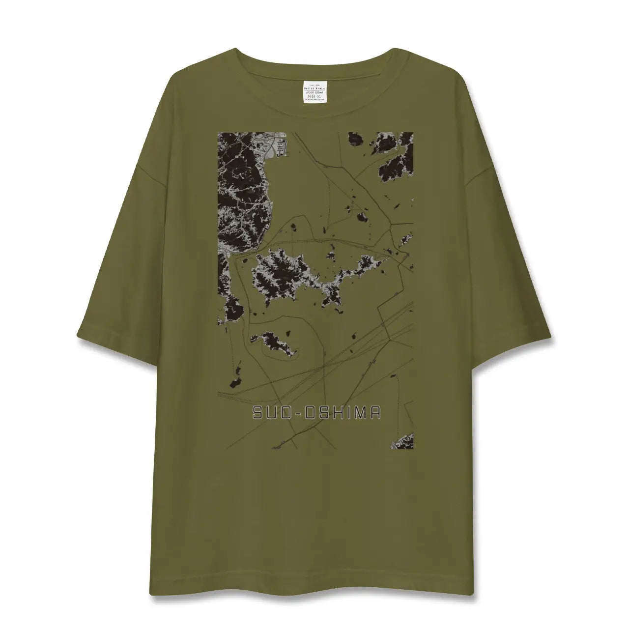【周防大島(山口県)】地図柄ビッグシルエットTシャツ