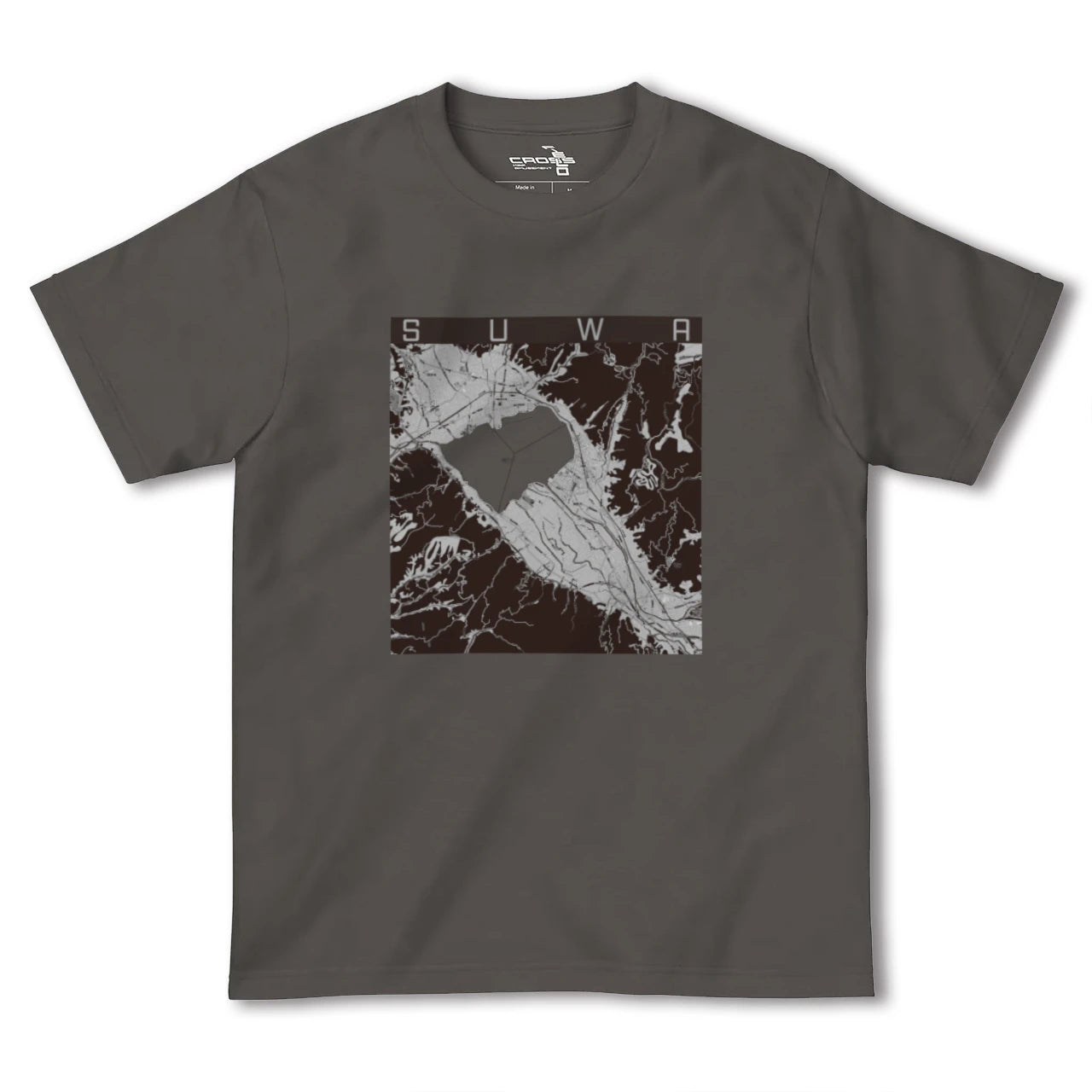 【諏訪(長野県)】地図柄ヘビーウェイトTシャツ