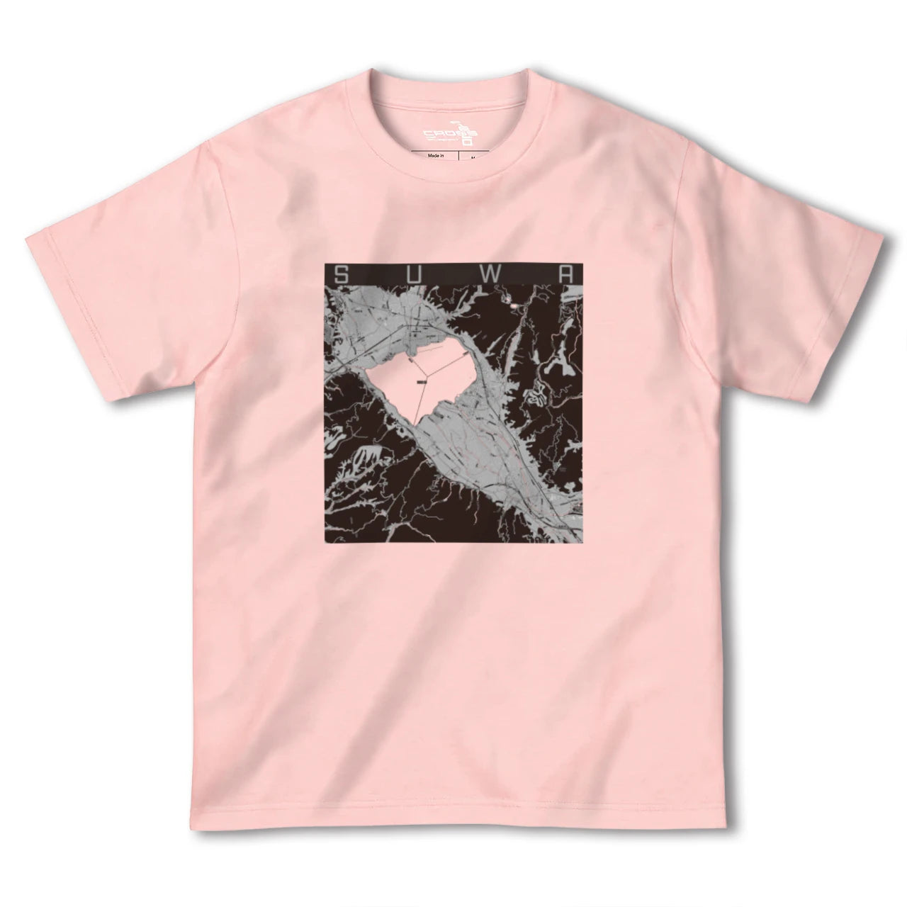 【諏訪(長野県)】地図柄ヘビーウェイトTシャツ