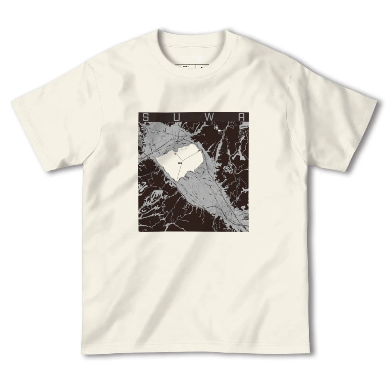 【諏訪(長野県)】地図柄ヘビーウェイトTシャツ