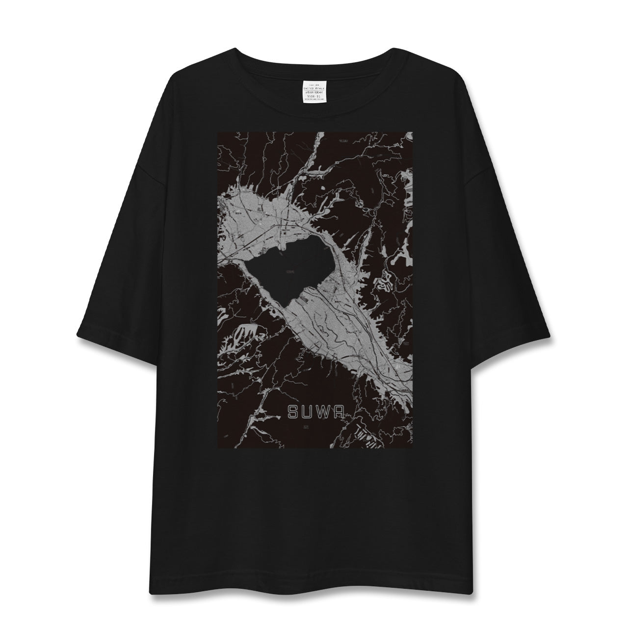 【諏訪(長野県)】地図柄ビッグシルエットTシャツ