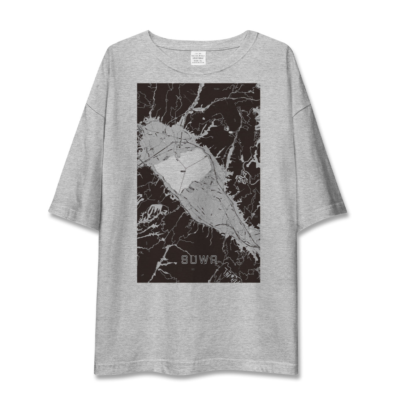 【諏訪(長野県)】地図柄ビッグシルエットTシャツ