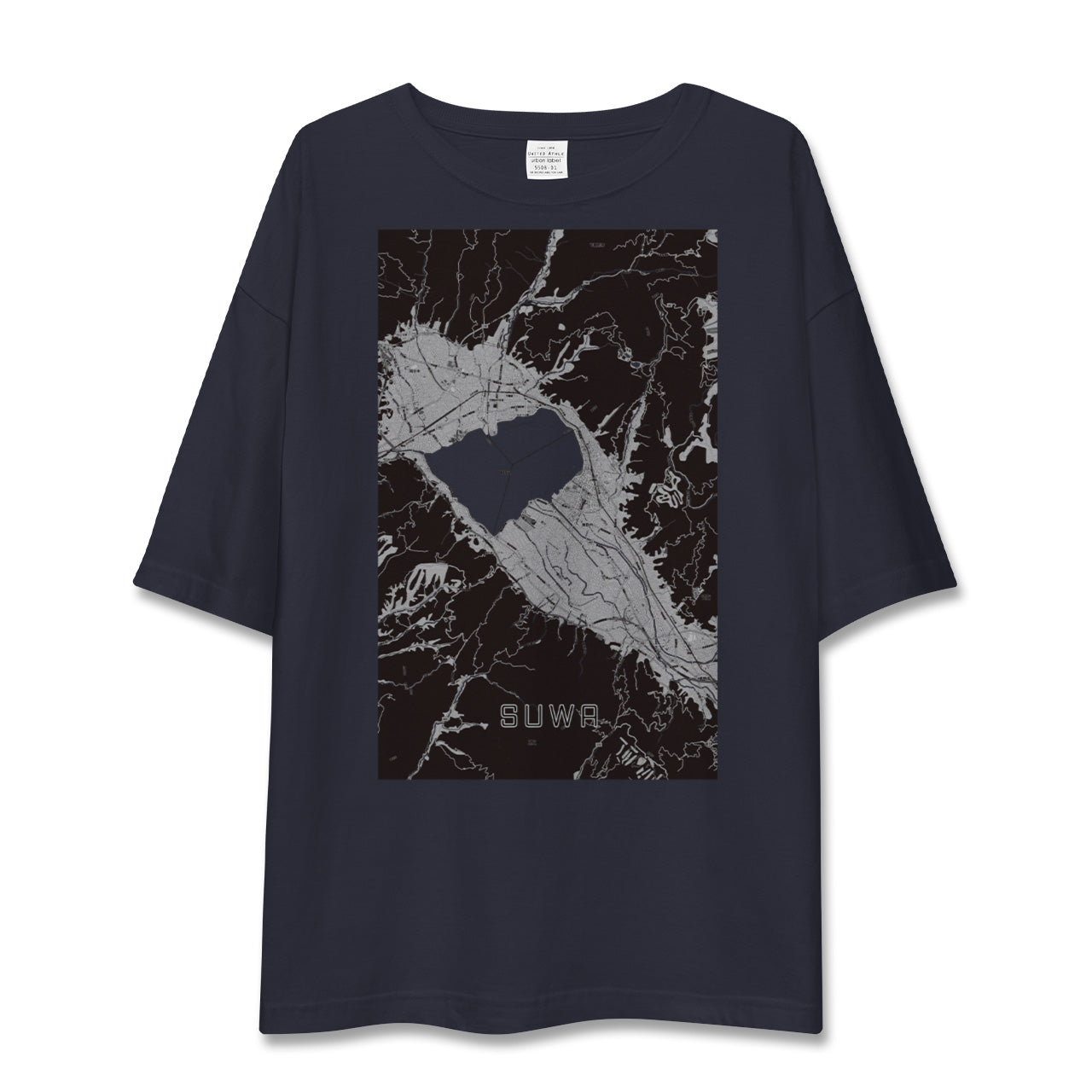 【諏訪(長野県)】地図柄ビッグシルエットTシャツ