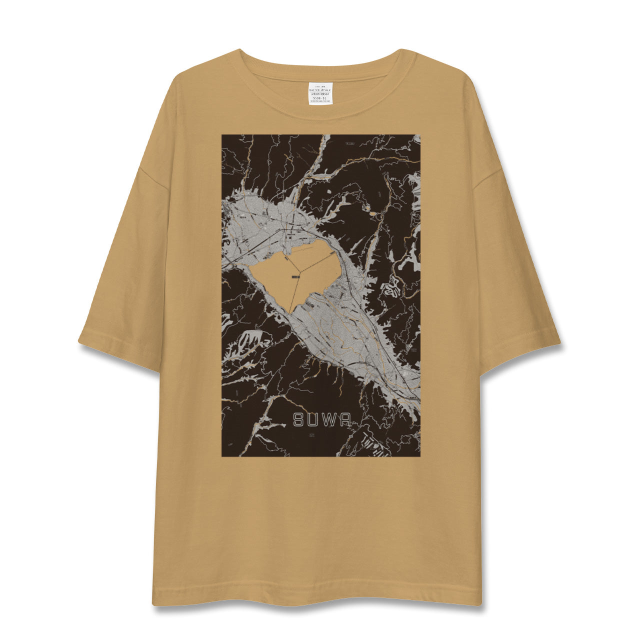 【諏訪(長野県)】地図柄ビッグシルエットTシャツ