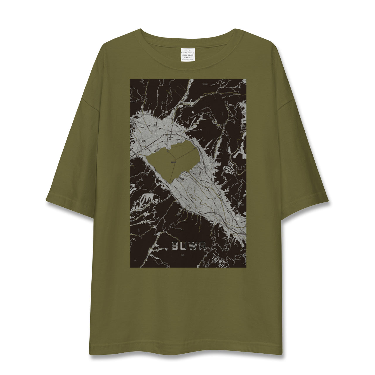 【諏訪(長野県)】地図柄ビッグシルエットTシャツ