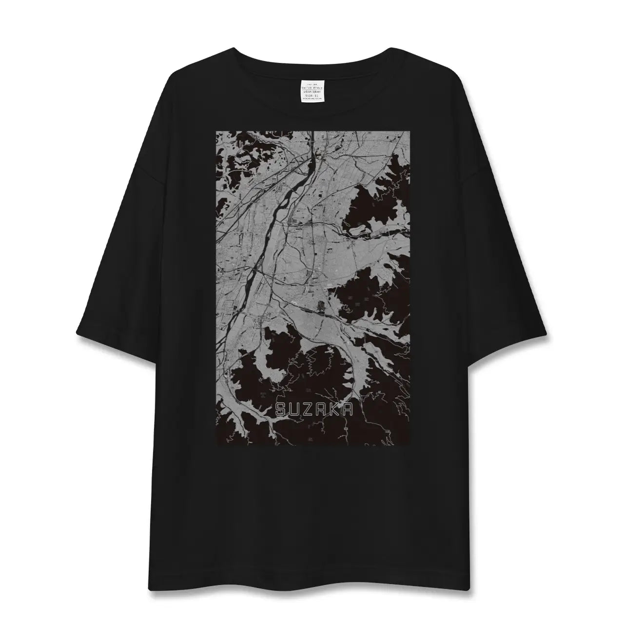 【須坂(長野県)】地図柄ビッグシルエットTシャツ