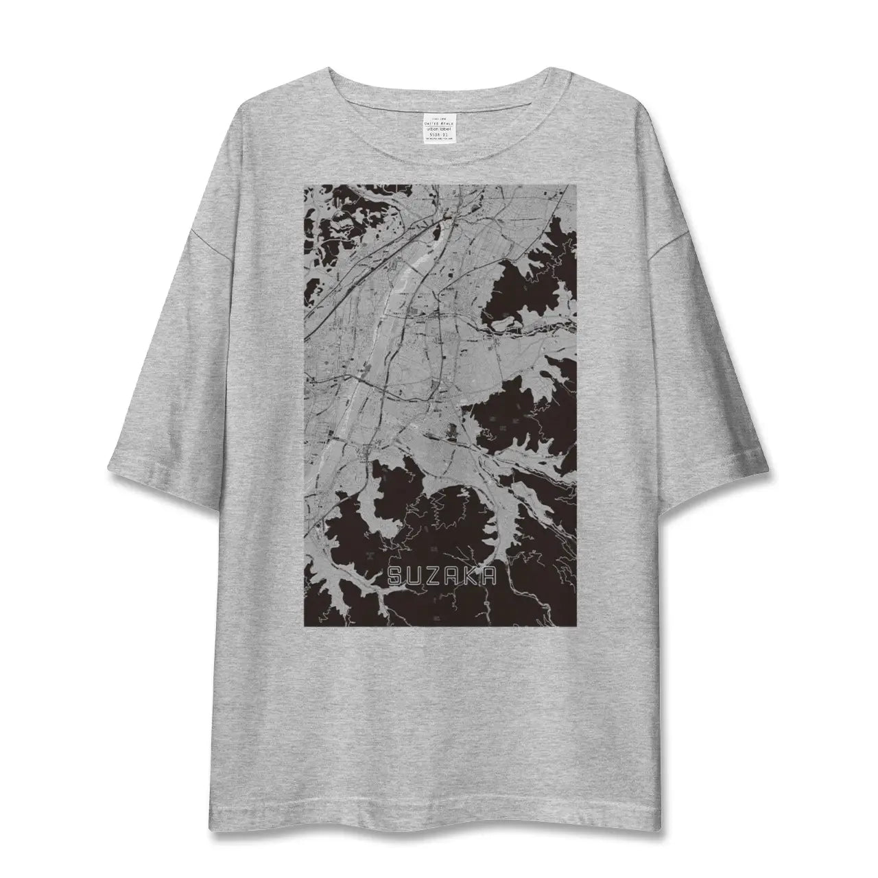 【須坂(長野県)】地図柄ビッグシルエットTシャツ