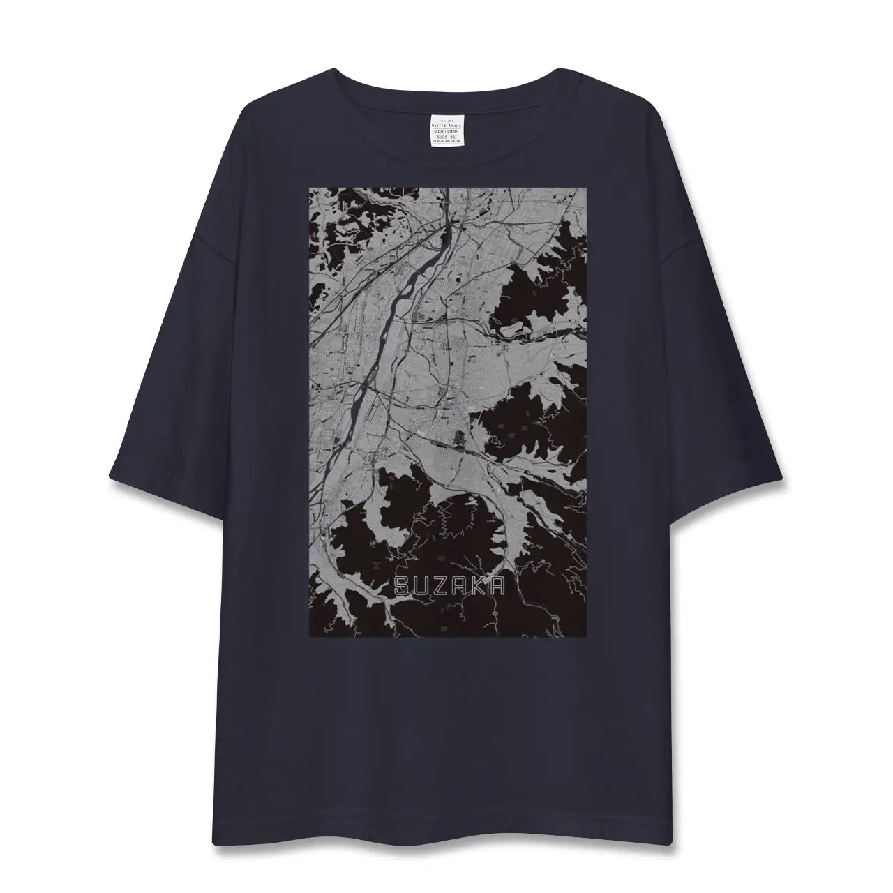 【須坂(長野県)】地図柄ビッグシルエットTシャツ