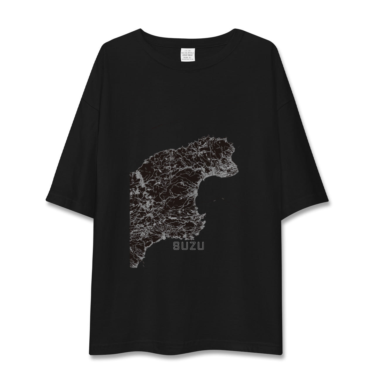 【珠洲(石川県)】地図柄ビッグシルエットTシャツ