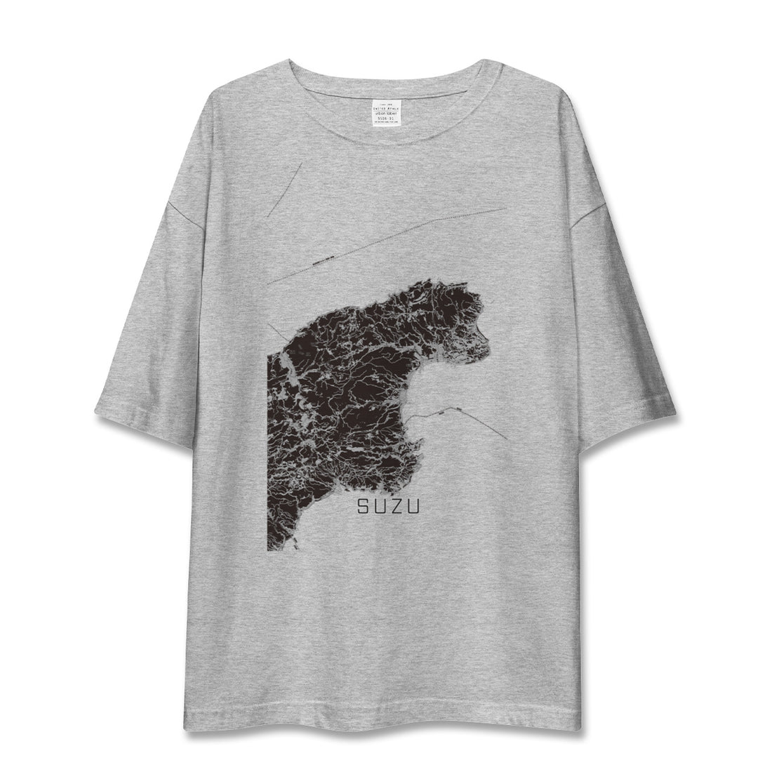 【珠洲(石川県)】地図柄ビッグシルエットTシャツ