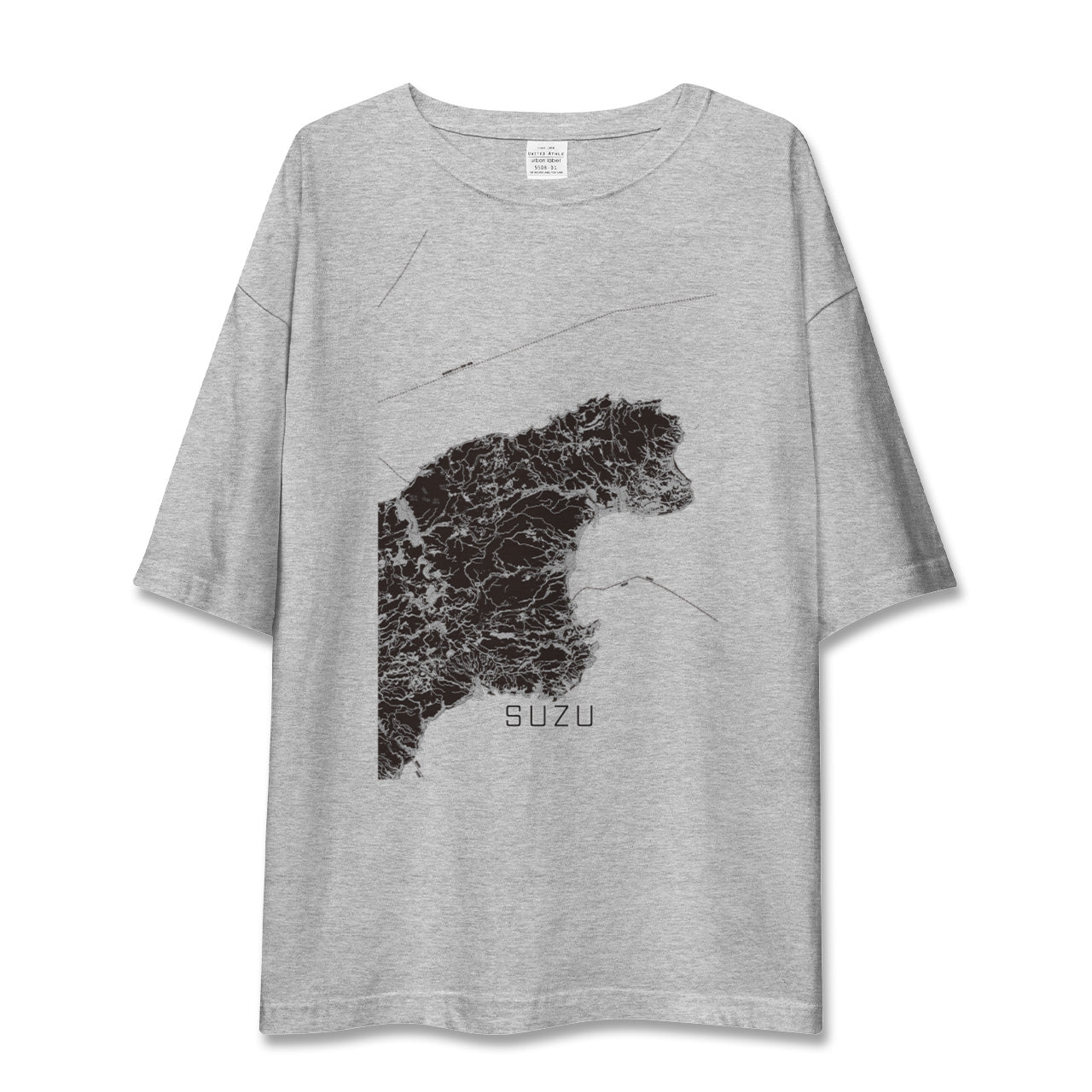 【珠洲(石川県)】地図柄ビッグシルエットTシャツ