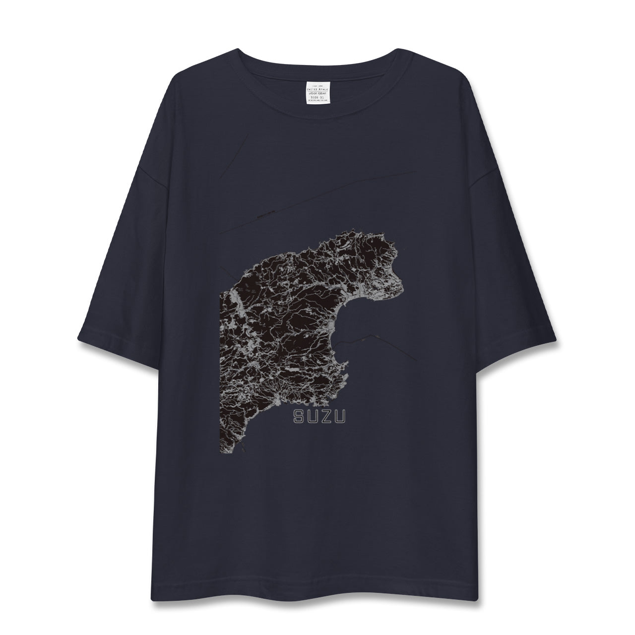 【珠洲(石川県)】地図柄ビッグシルエットTシャツ