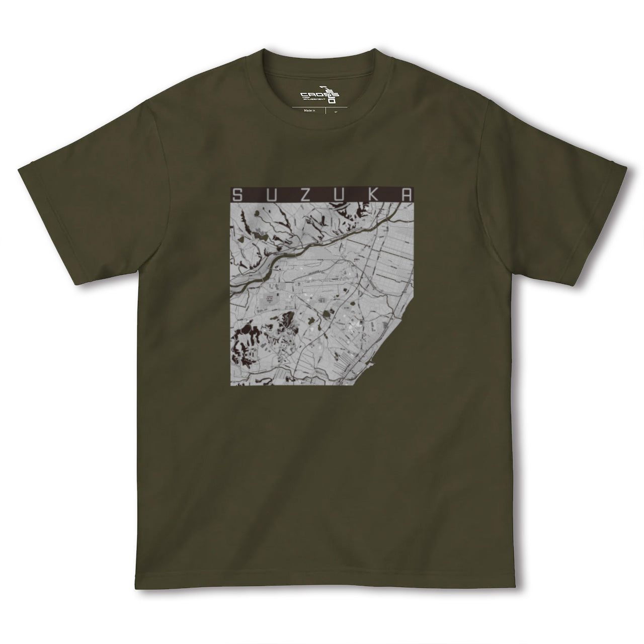 【鈴鹿(三重県)】地図柄ヘビーウェイトTシャツ