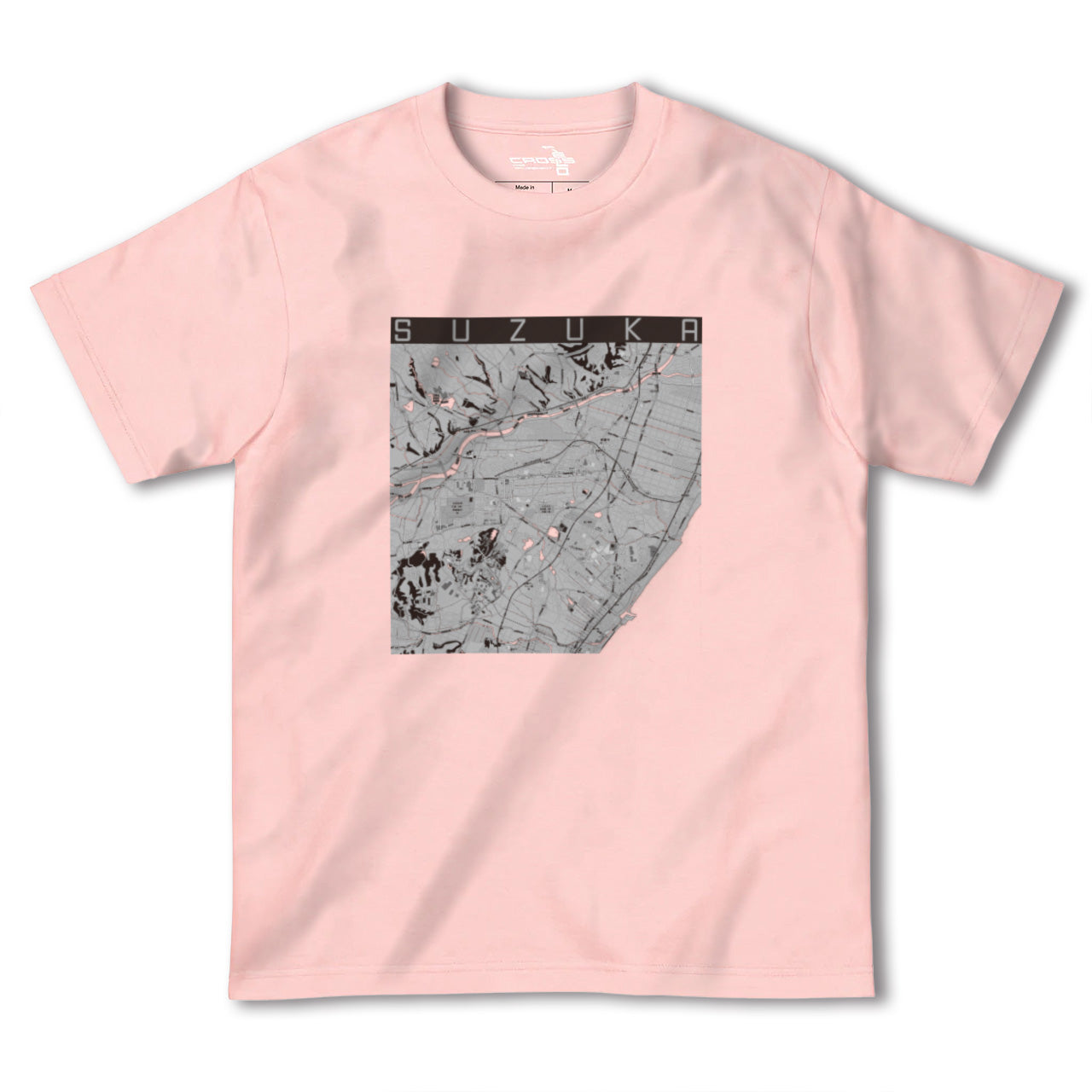 【鈴鹿(三重県)】地図柄ヘビーウェイトTシャツ
