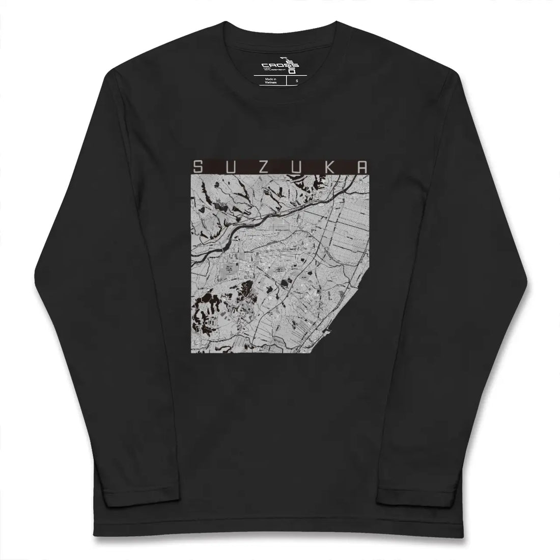 【鈴鹿(三重県)】地図柄ロングスリーブTシャツ