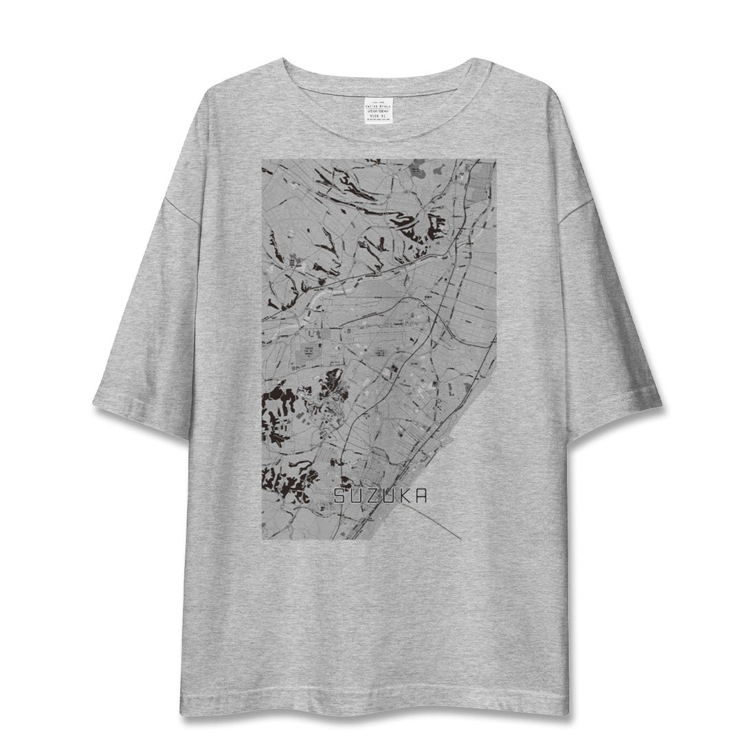 【鈴鹿(三重県)】地図柄ビッグシルエットTシャツ