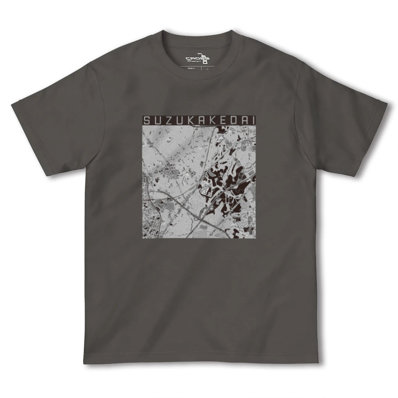 【すずかけ台(東京都)】地図柄ヘビーウェイトTシャツ