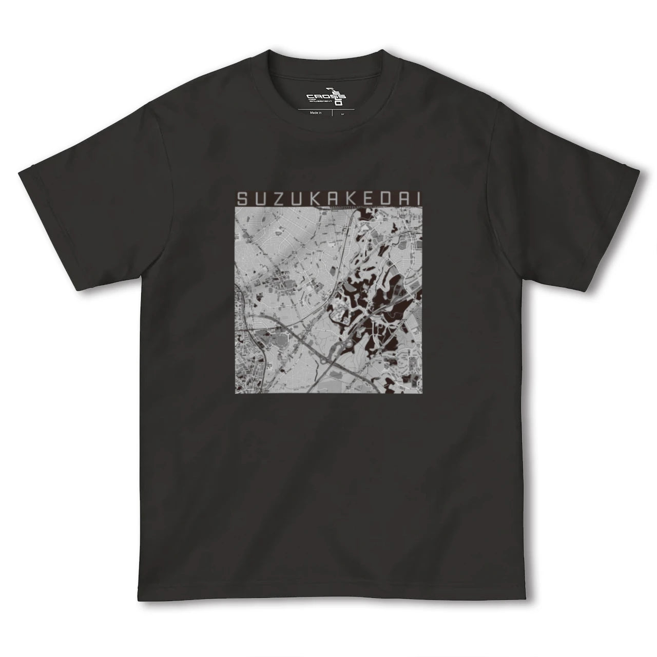 【すずかけ台(東京都)】地図柄ヘビーウェイトTシャツ