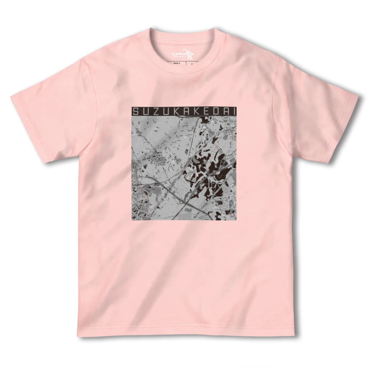 【すずかけ台(東京都)】地図柄ヘビーウェイトTシャツ